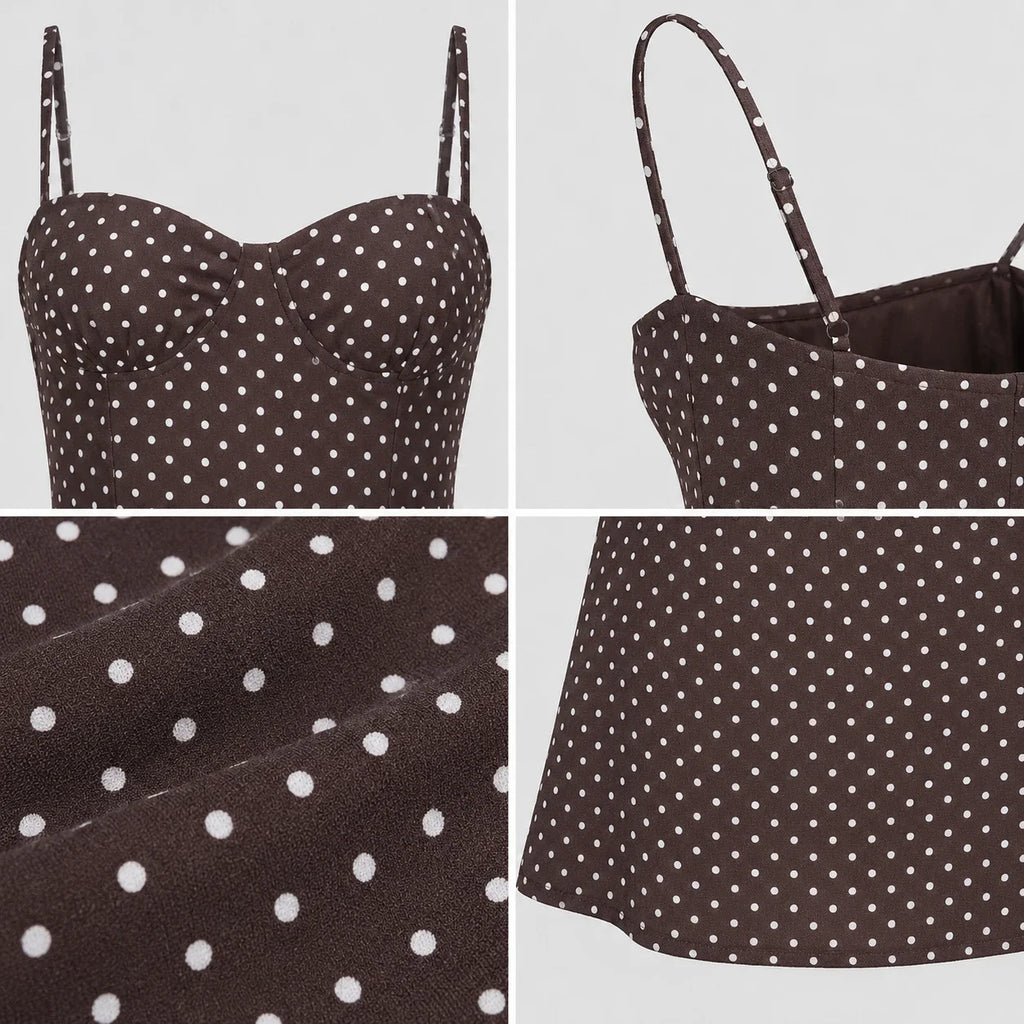 Polka Dot Cami Mini Dress WHD0606302