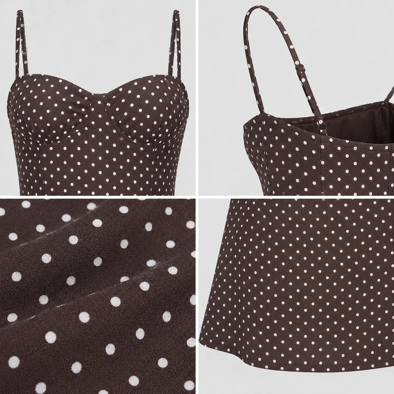 Polka Dot Cami Mini Dress WHD0606302