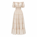 Off-Shoulder Tiered Maxi Dress WHD0606303