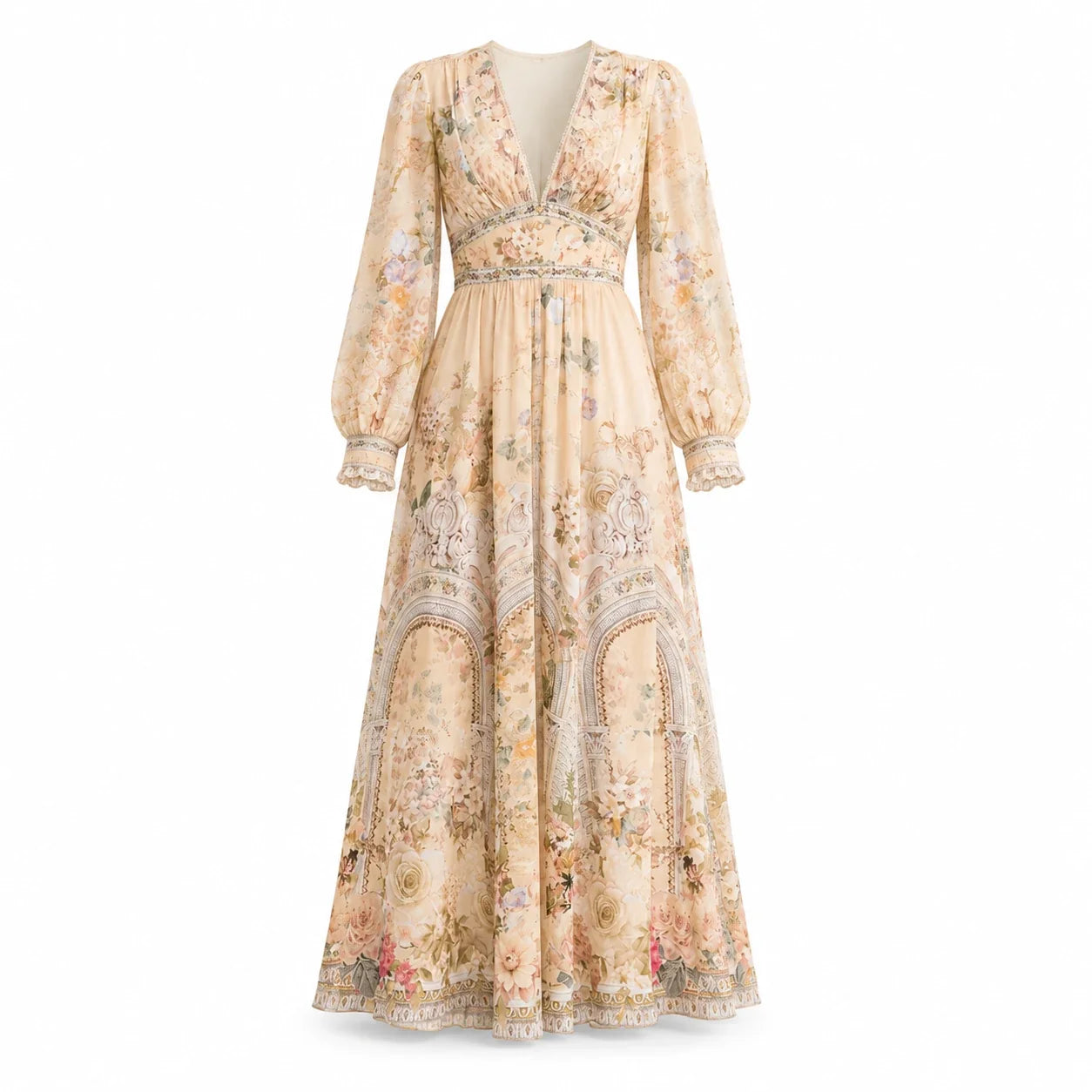Printed Resort Maxi Dress WHD0606306