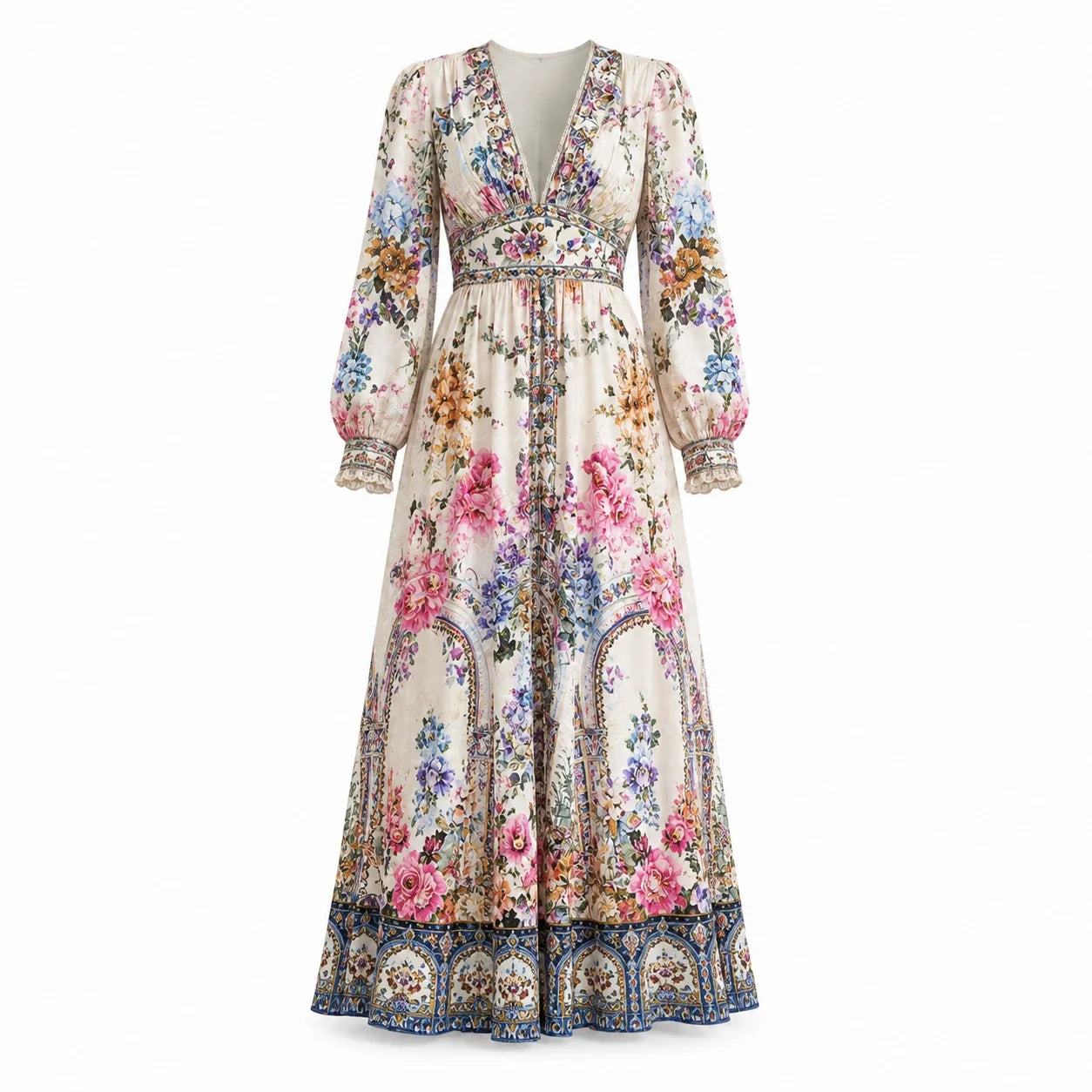 Printed Resort Maxi Dress WHD0606306