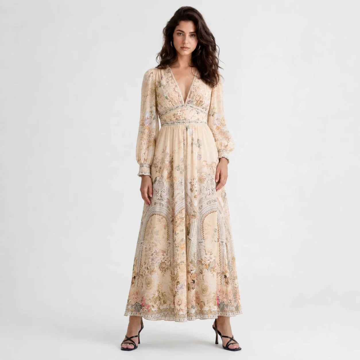 Printed Resort Maxi Dress WHD0606306