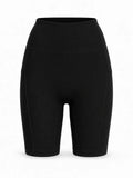 Ribbed Panel Biker Shorts WHD0606309-JYMA071