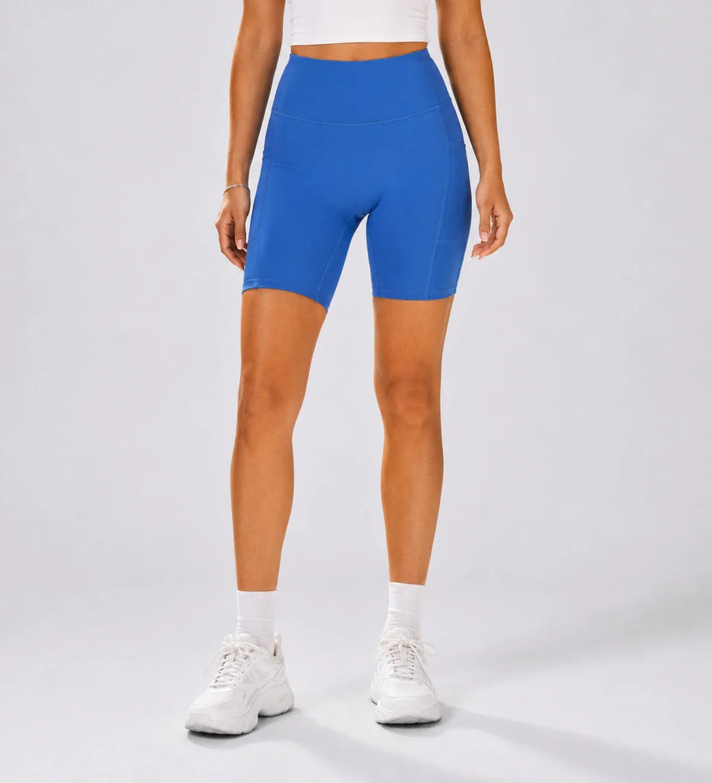 Ribbed Panel Biker Shorts WHD0606309-JYMA071