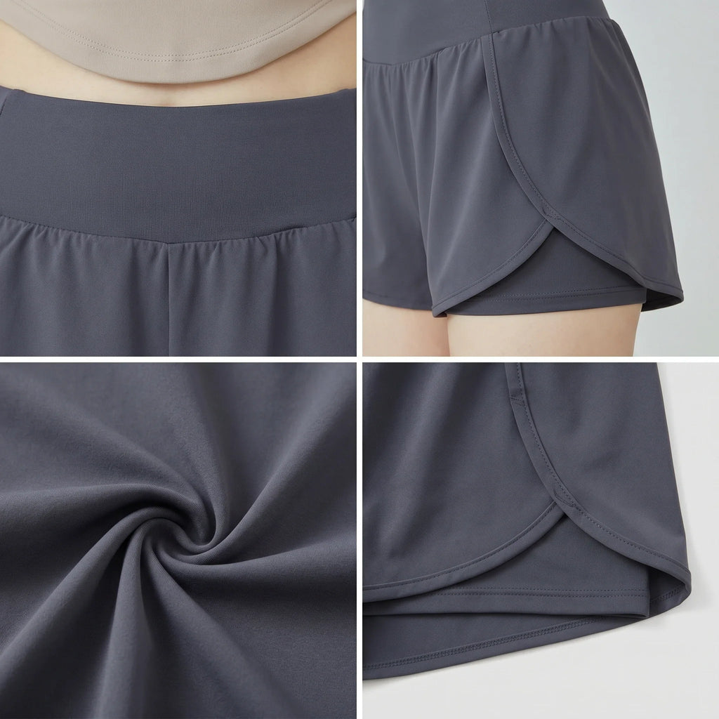 Layered Active Skort Shorts WHD0606310-MTSDKO1