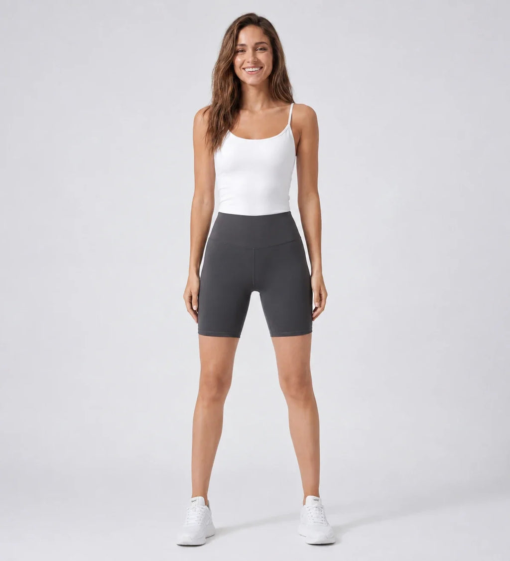 High Waist Biker Shorts WHD0606312-MT5FK
