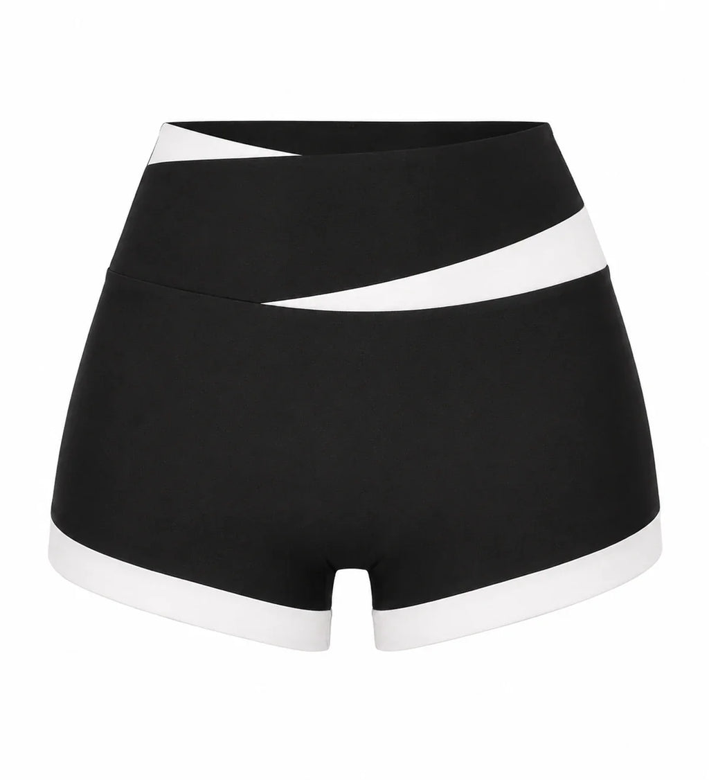 Colorblock High Waist Shorts WHD0606314-JYMA019