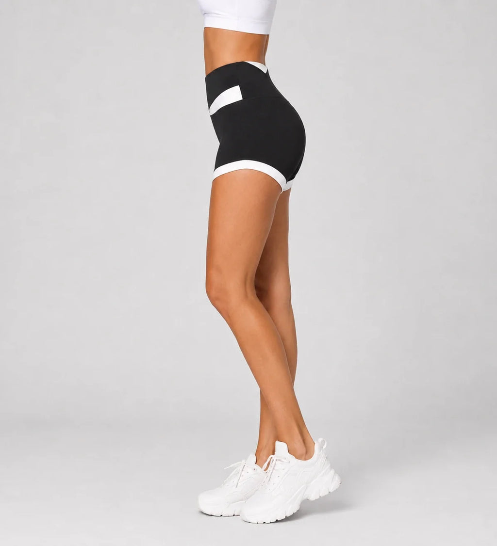 Colorblock High Waist Shorts WHD0606314-JYMA019