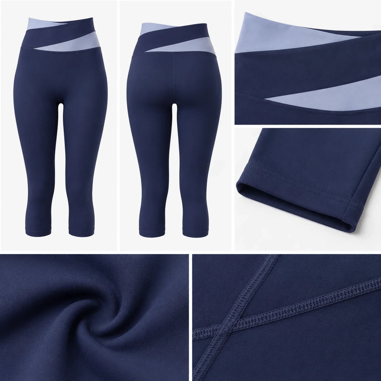 Colorblock Capri Leggings WHD0606315-JYMA015
