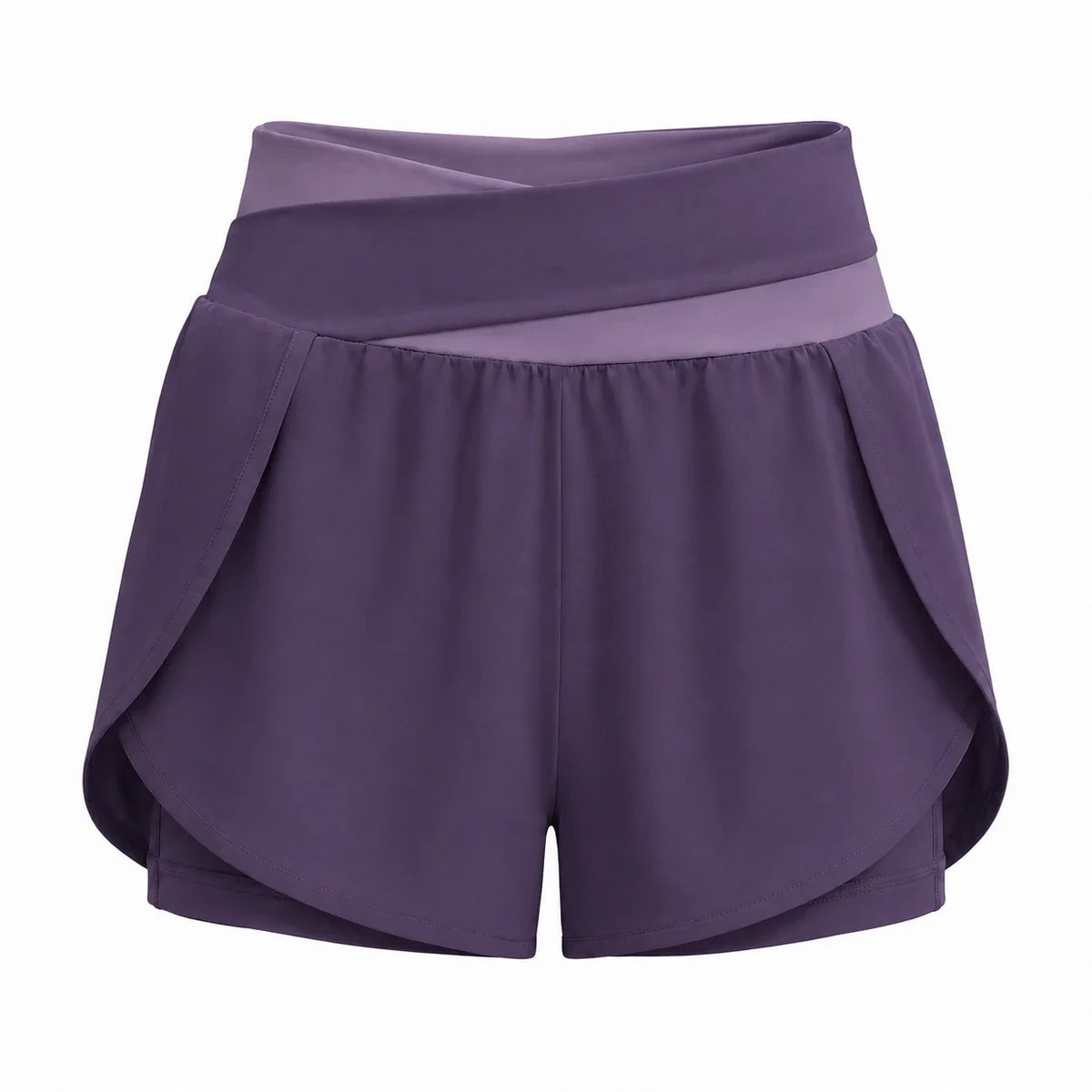 Colorblock Wrap Active Shorts WHD0606316-JYMA007