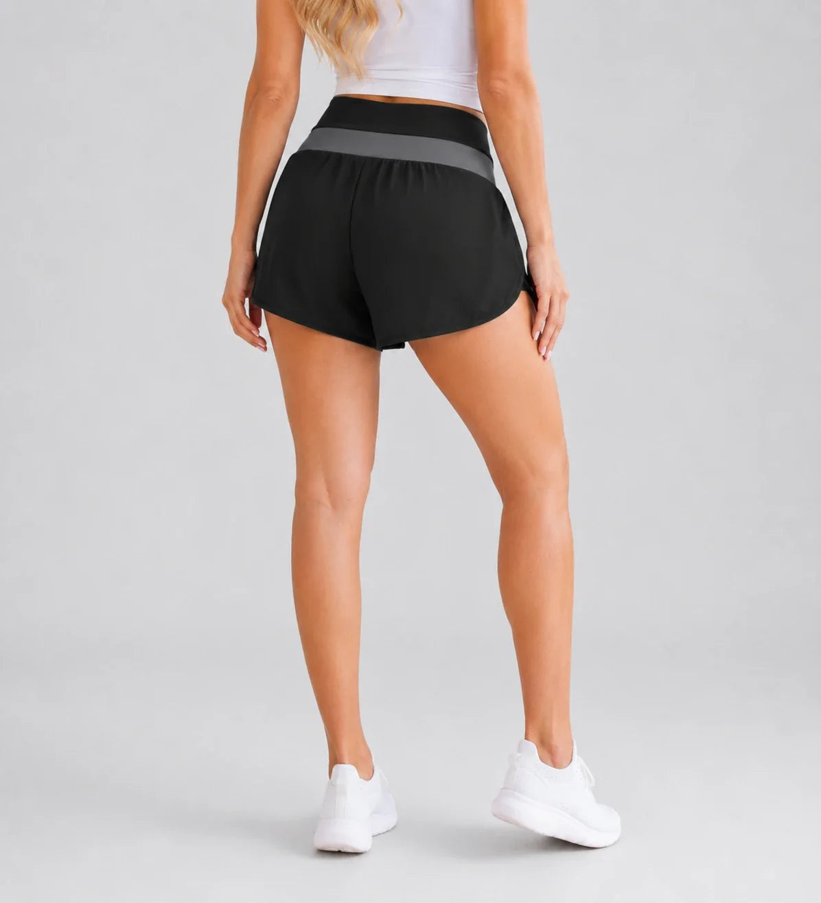 Colorblock Wrap Active Shorts WHD0606316-JYMA007