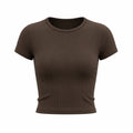 Ribbed Cropped Tee WHD0606317-JYTD001