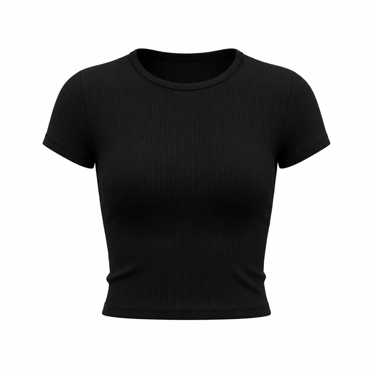 Ribbed Cropped Tee WHD0606317-JYTD001