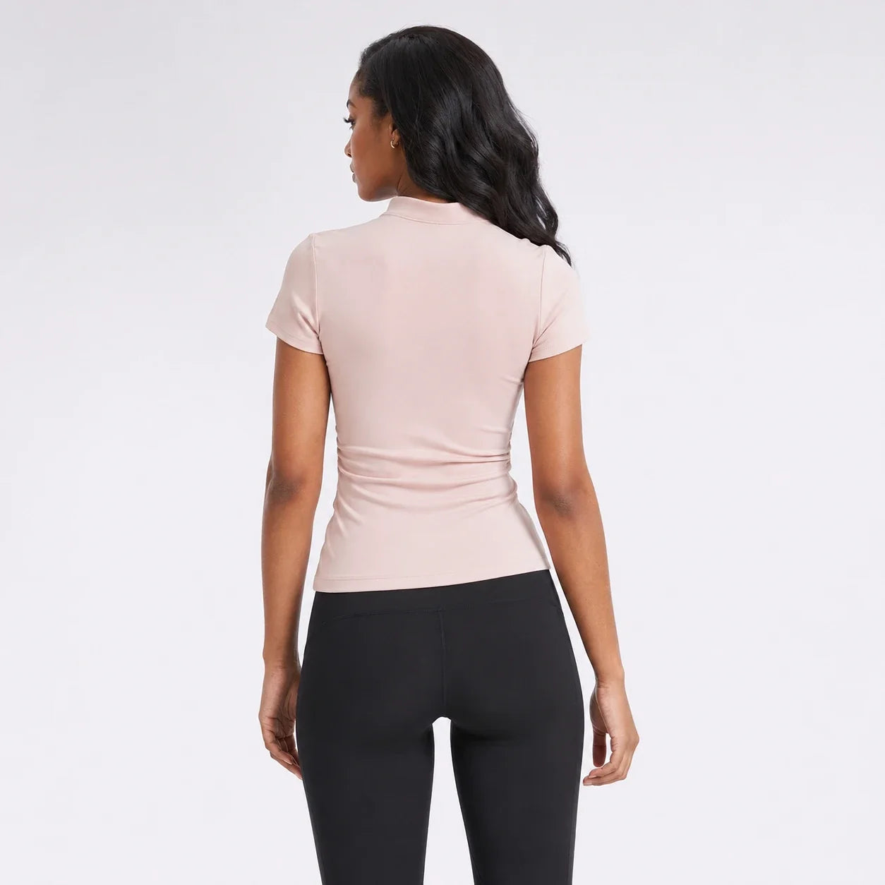Mandarin Collar Fitted Tee WHD0606318-JYMD102