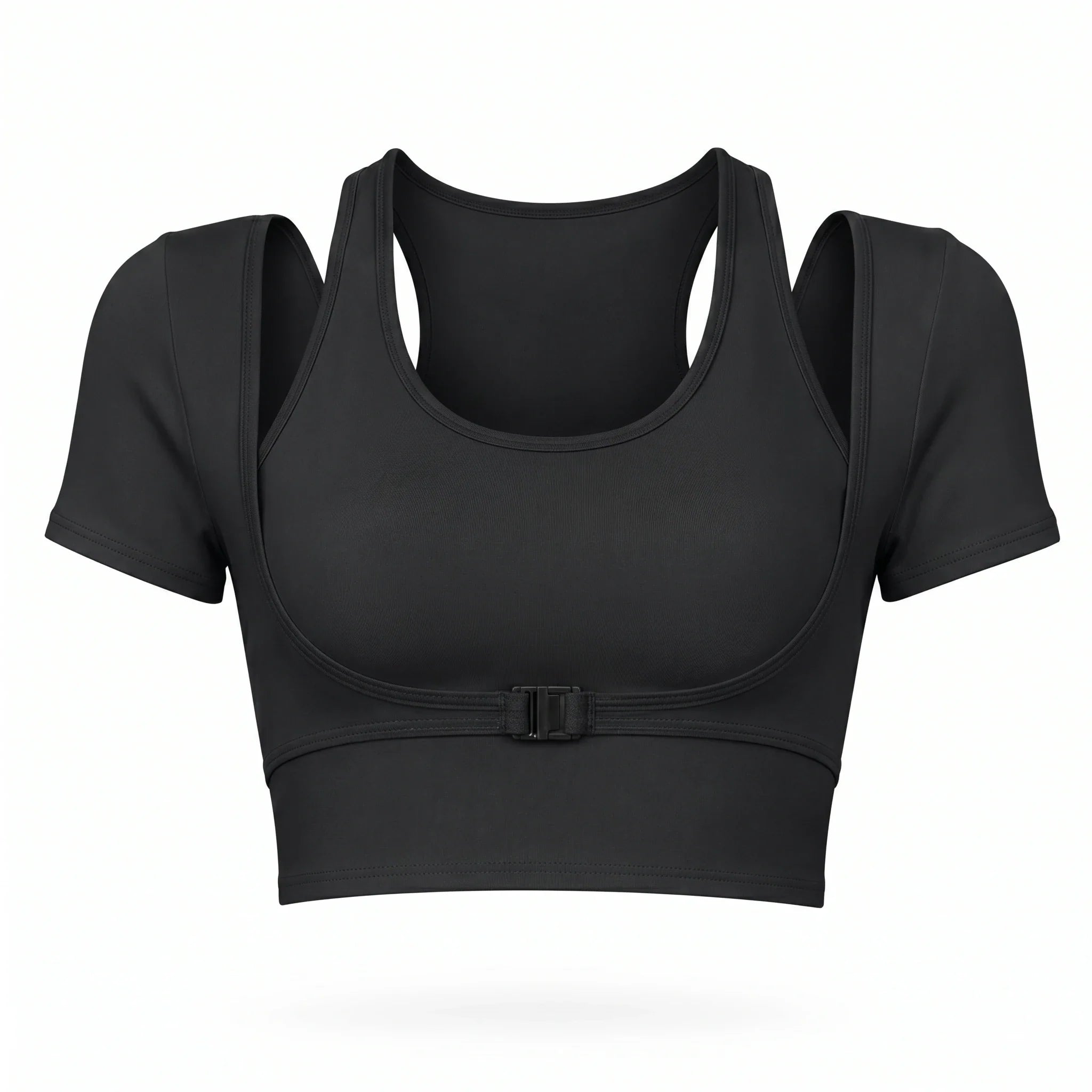 Layered Cropped Active Top WHD0606319-JYMD034