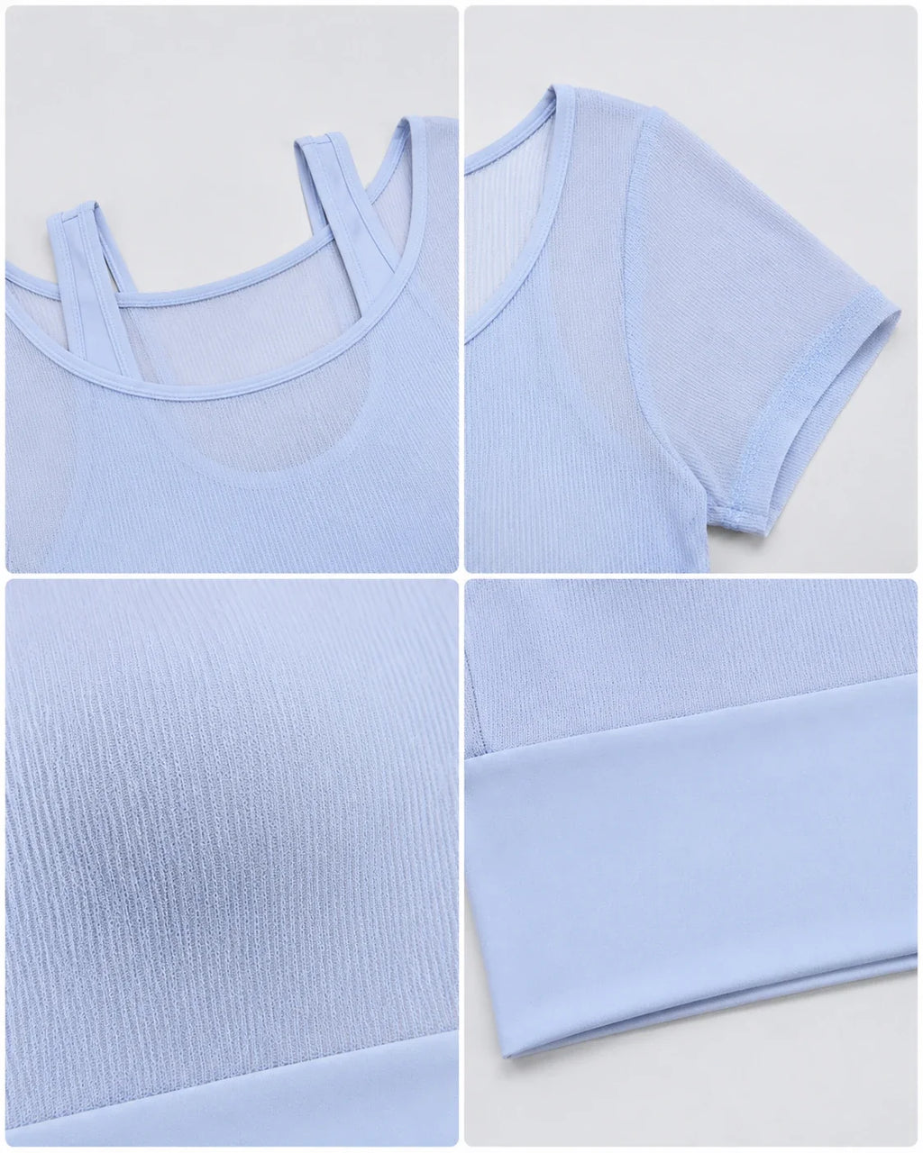 Layered Cropped Active Top WHD0606320-JYMD032