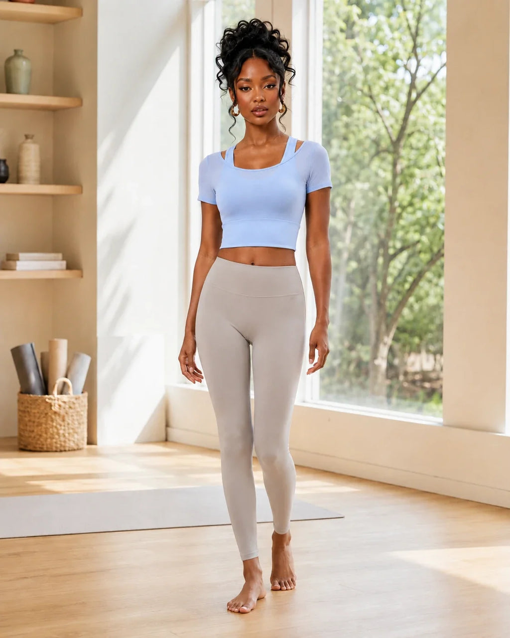 Layered Cropped Active Top WHD0606320-JYMD032