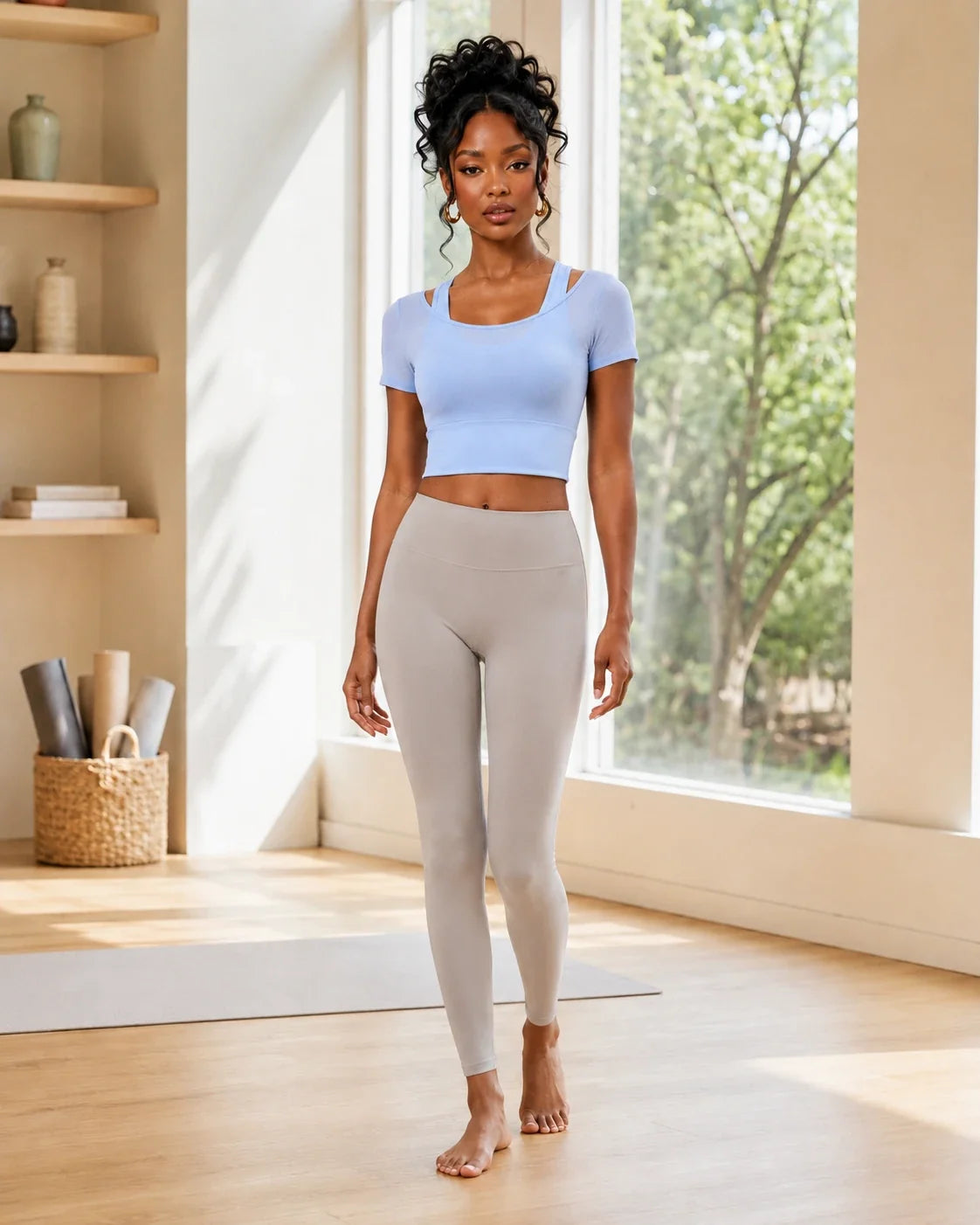 Layered Cropped Active Top WHD0606320-JYMD032