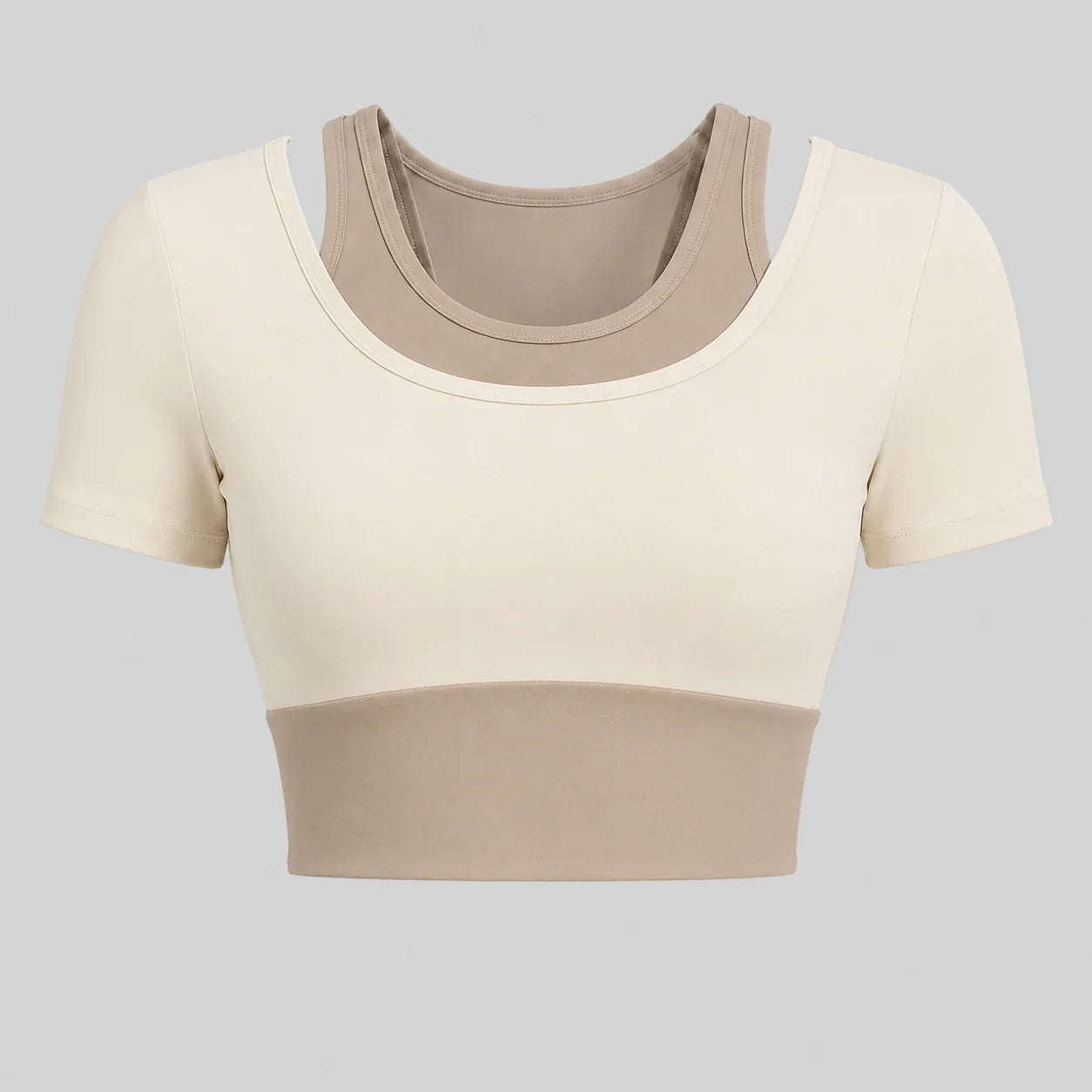 Colorblock Layered Activewear Set WHD0606323-JYMD035