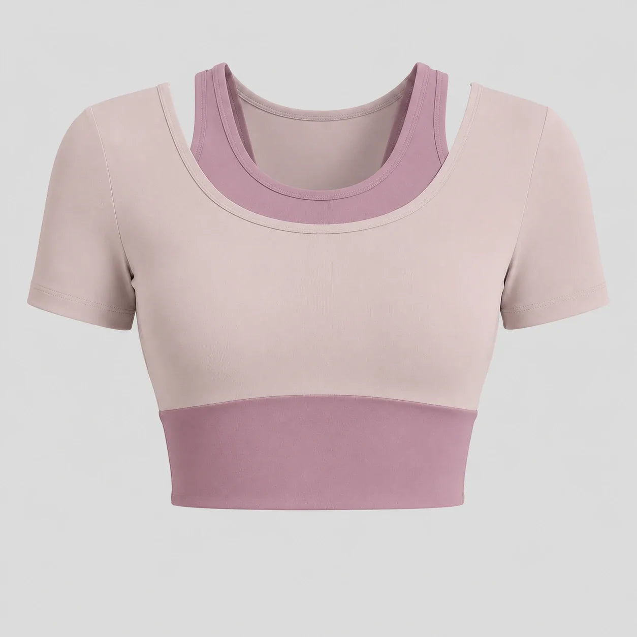 Colorblock Layered Activewear Set WHD0606323-JYMD035