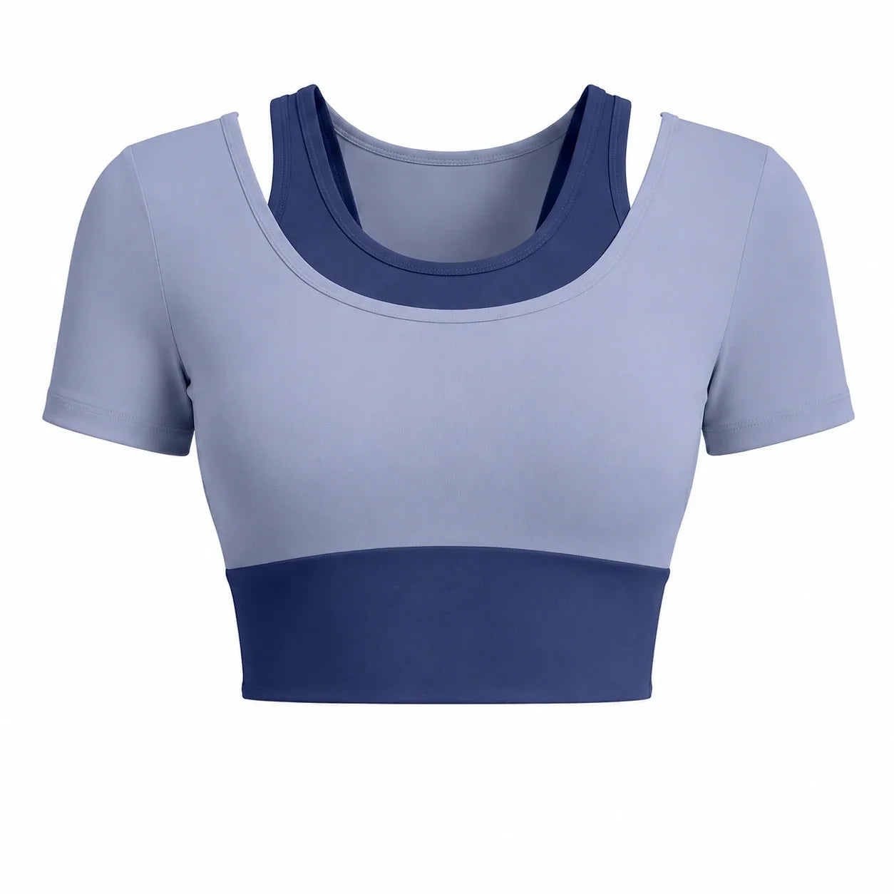 Colorblock Layered Activewear Set WHD0606323-JYMD035