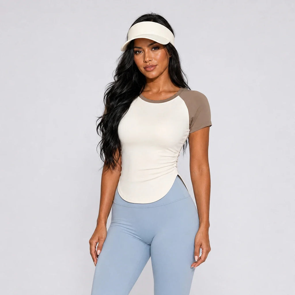 Raglan Ruched Active Top WHD0606324-JYMD045