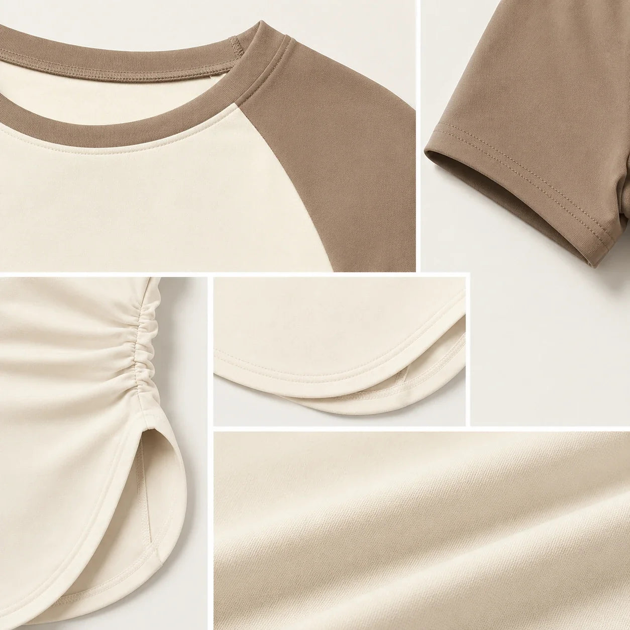 Raglan Ruched Active Top WHD0606324-JYMD045