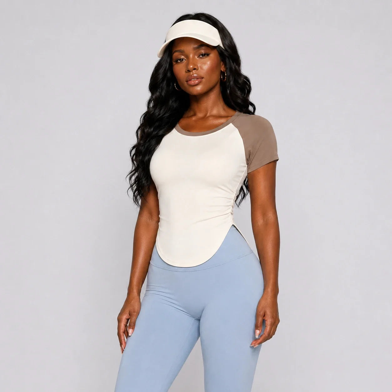Raglan Ruched Active Top WHD0606324-JYMD045