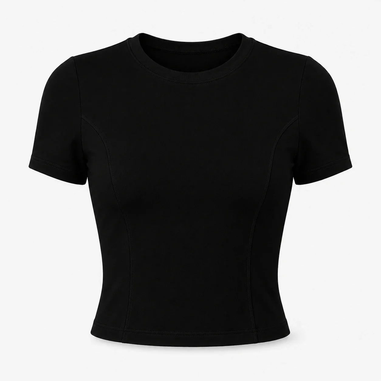 Ruched Back Crop Tee WHD0606326-JYMD112