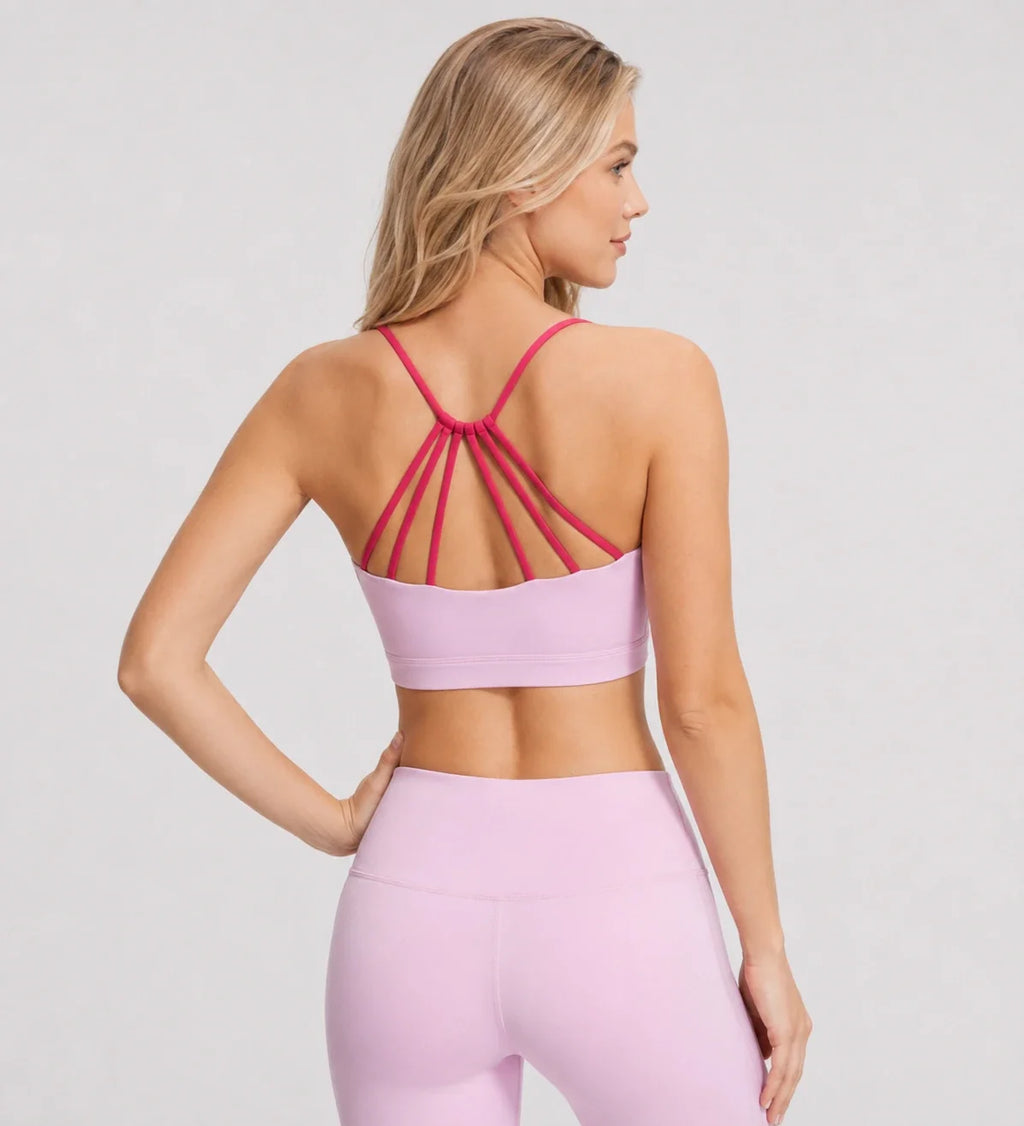 Strappy Back Sports Bra WHD0606328-JYMN068
