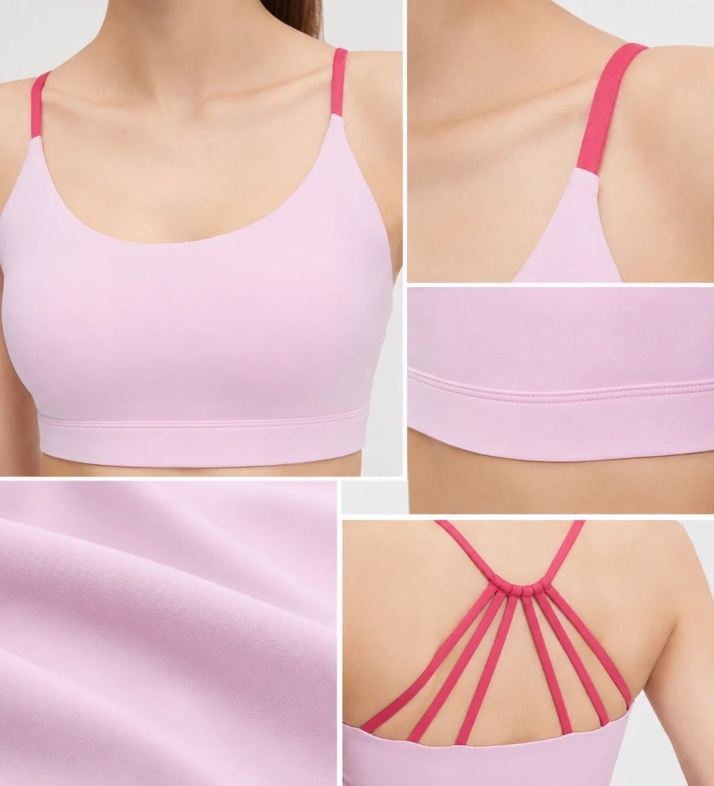 Strappy Back Sports Bra WHD0606328-JYMN068