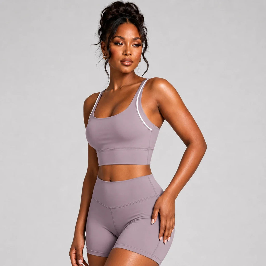 Contrast Trim Sports Bra WHD0606329-JYJN002