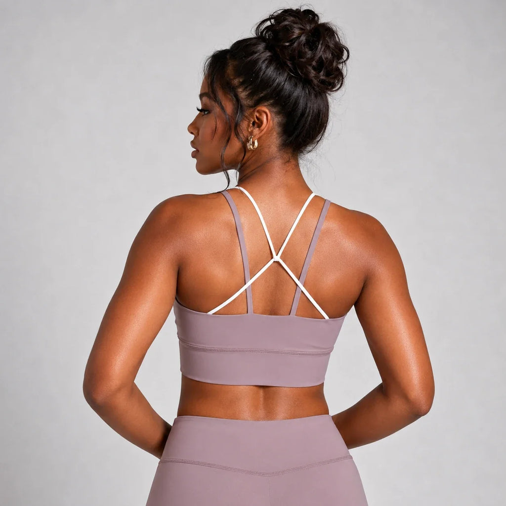 Contrast Trim Sports Bra WHD0606329-JYJN002