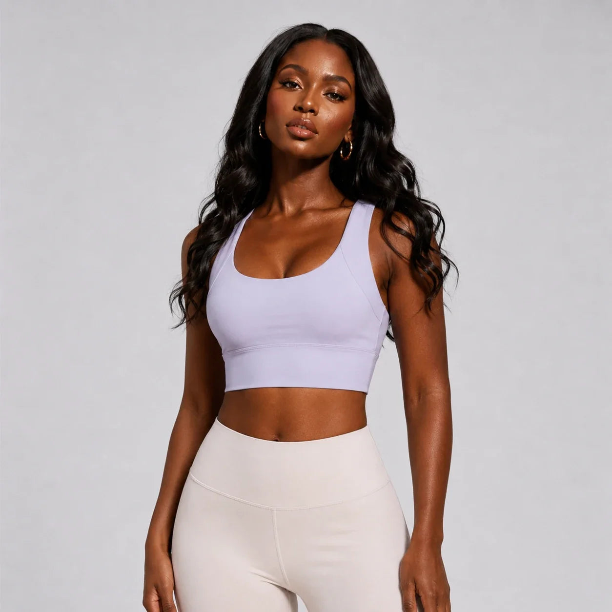 Longline Racerback Sports Bra WHD0606331-JYJN056