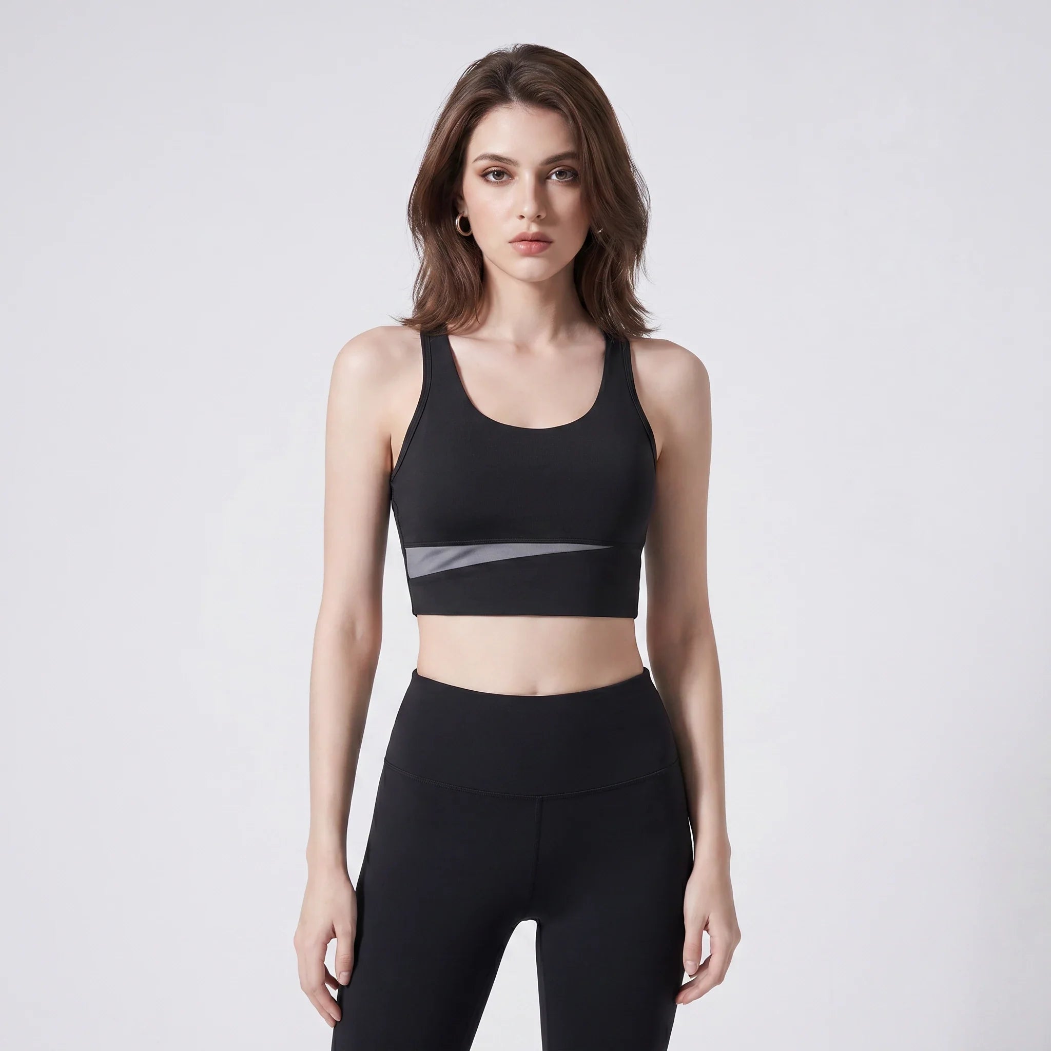 Contrast Panel Sports Bra WHD0606334-OMMN021