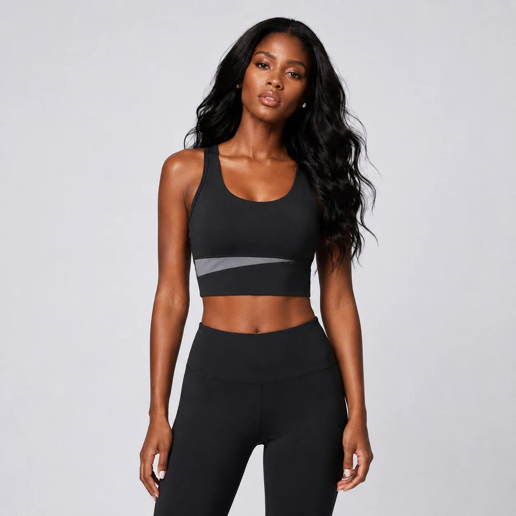 Contrast Panel Sports Bra WHD0606334-OMMN021