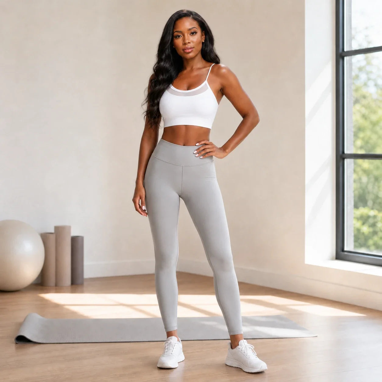 Mesh Panel Sports Bra WHD0606335-OMMN020