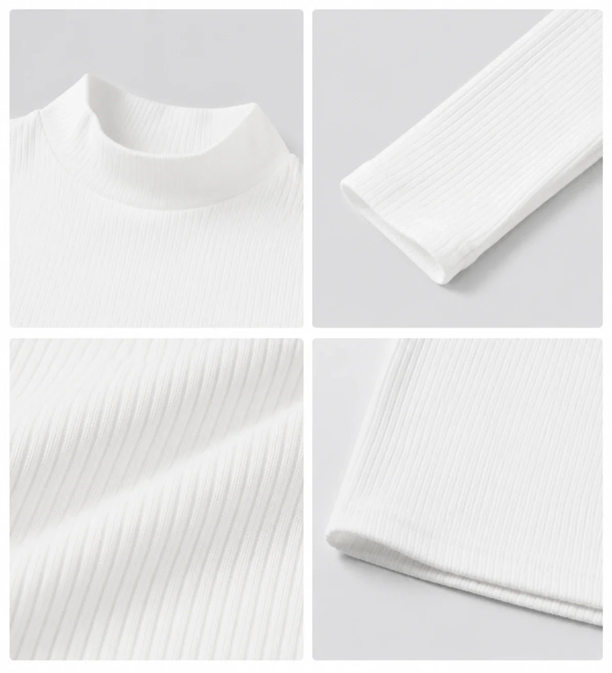 Ribbed Mock Neck Crop Top WHD0606338-JYTC015