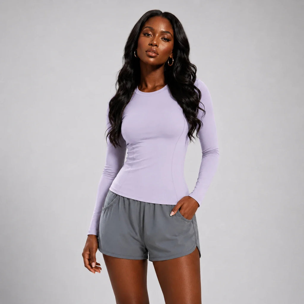 Contour Seam Long Sleeve Top WHD0606339-JYMC220