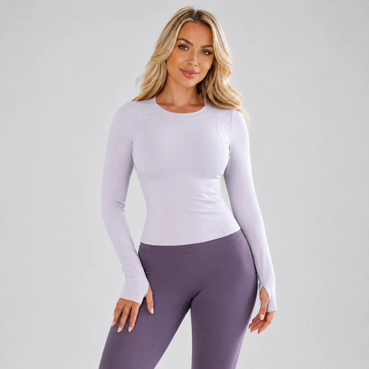 Fitted Thumbhole Active Top WHD0606341-JYMC176