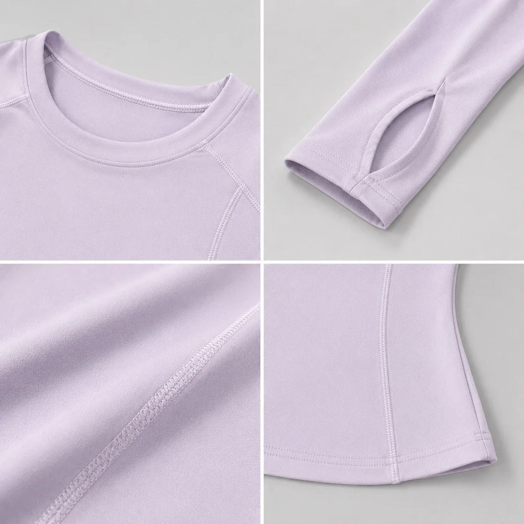 Fitted Thumbhole Active Top WHD0606341-JYMC176
