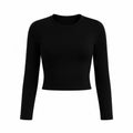 Ruched Back Long Sleeve Top WHD0606343-JYMC112