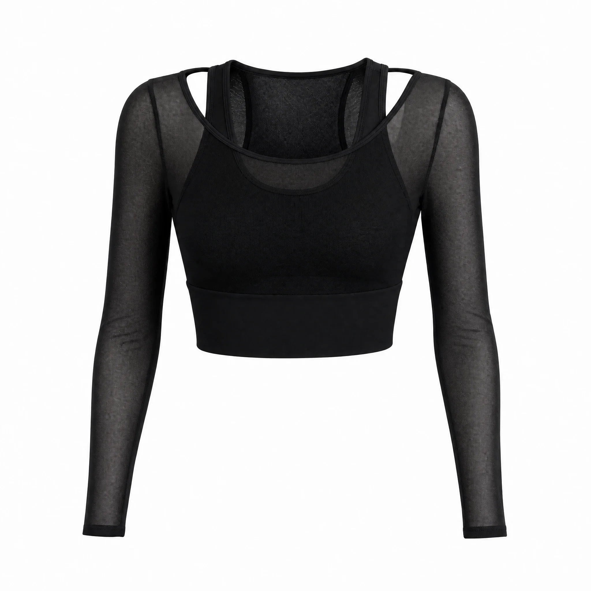 Sheer Mesh Active Top WHD0606344-JYMC104