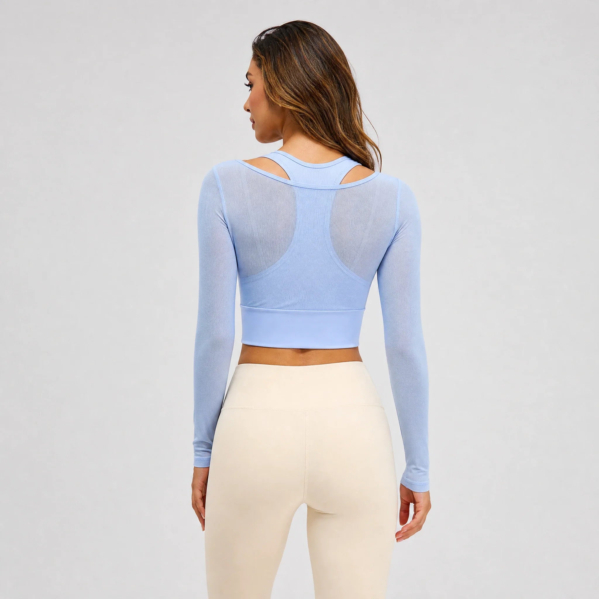 Sheer Mesh Active Top WHD0606344-JYMC104