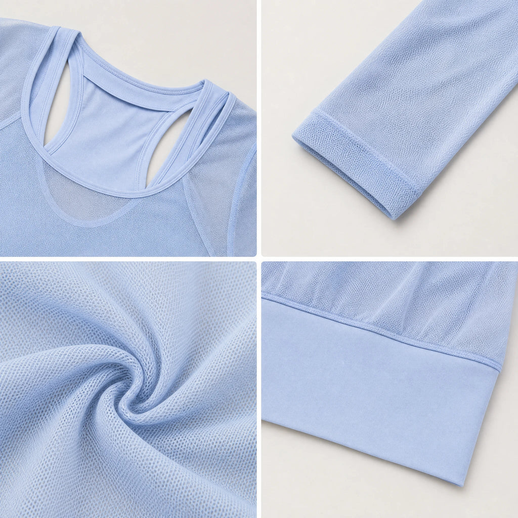 Sheer Mesh Active Top WHD0606344-JYMC104