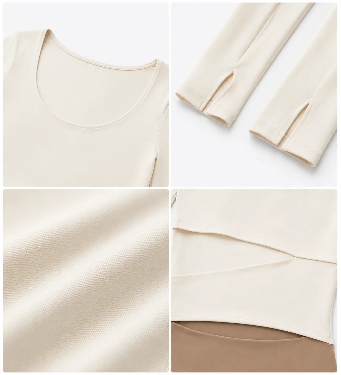 Asymmetric Cutout Long Sleeve Top WHD0606345-JYMC023