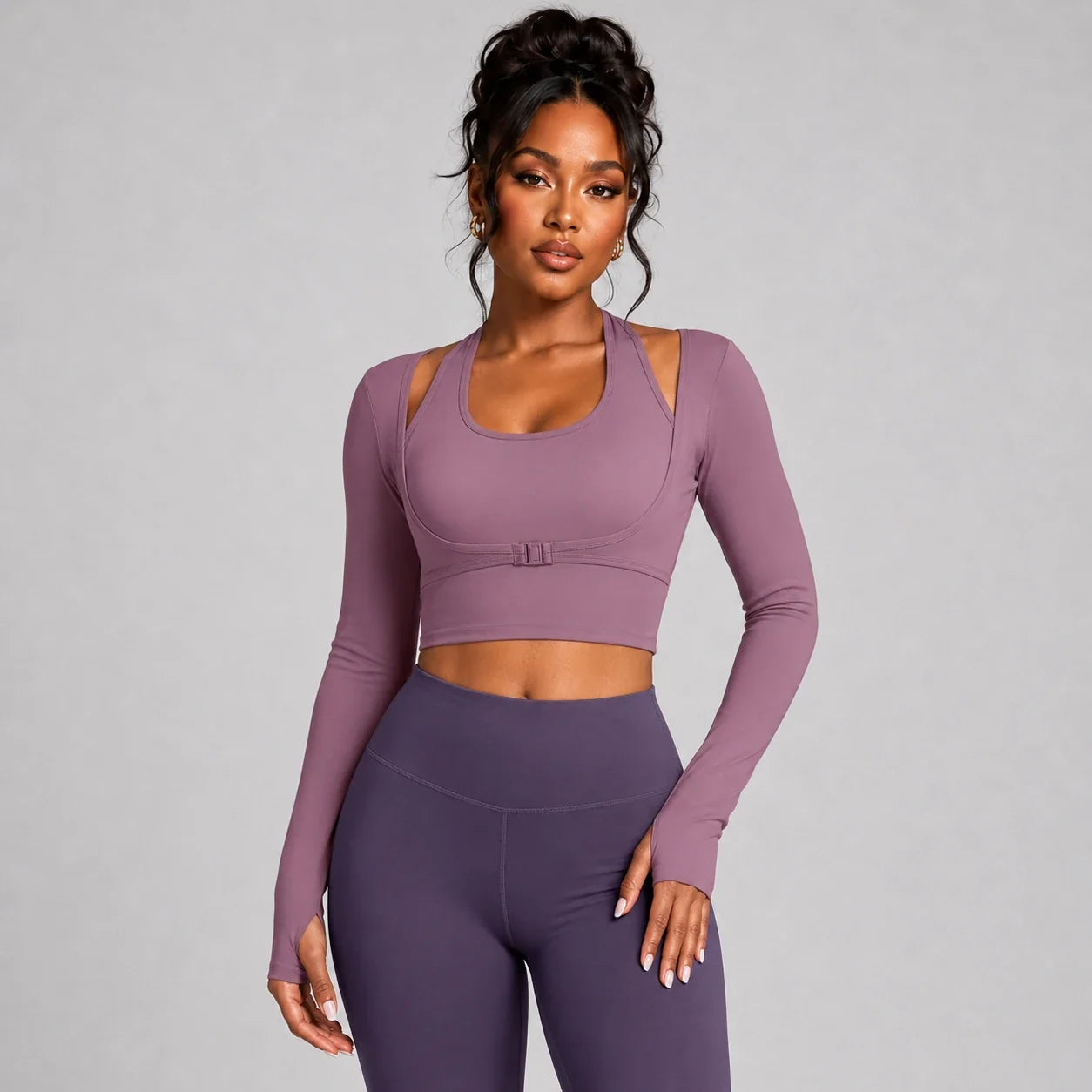 Cutout Buckle Active Top WHD0606346-JYMC015