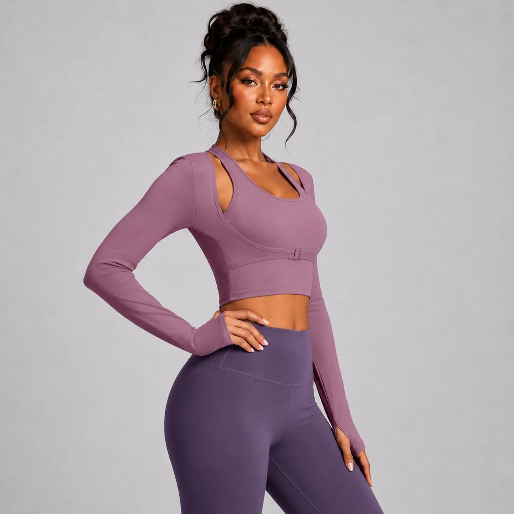 Cutout Buckle Active Top WHD0606346-JYMC015