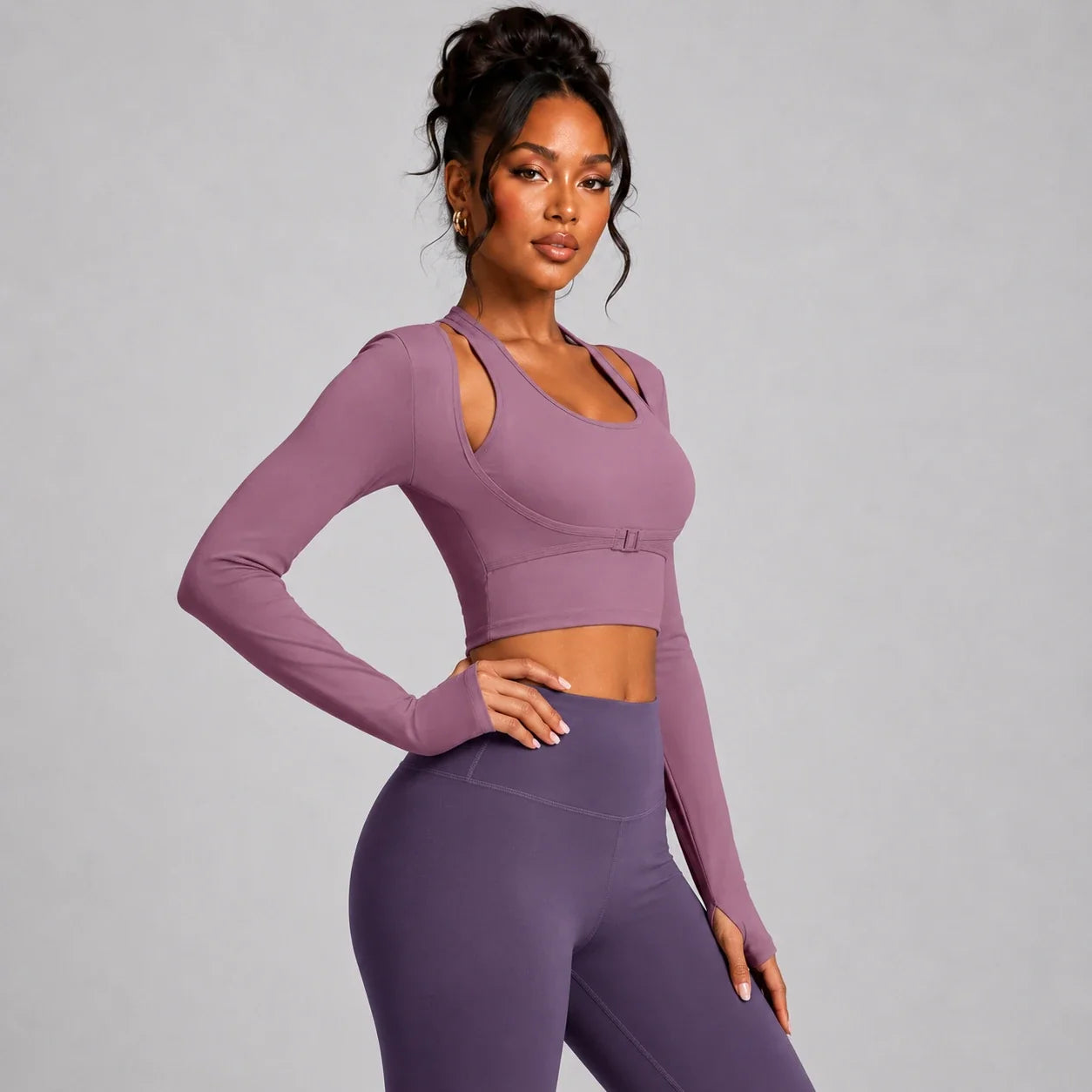 Cutout Buckle Active Top WHD0606346-JYMC015