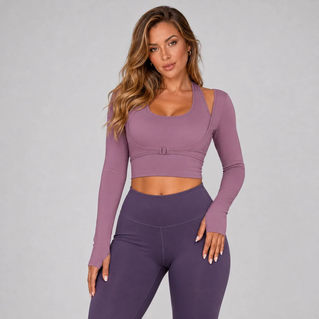 Cutout Buckle Active Top WHD0606346-JYMC015